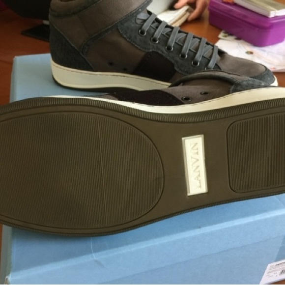 New Lanvin hi top sneaker - Picture 3 of 8